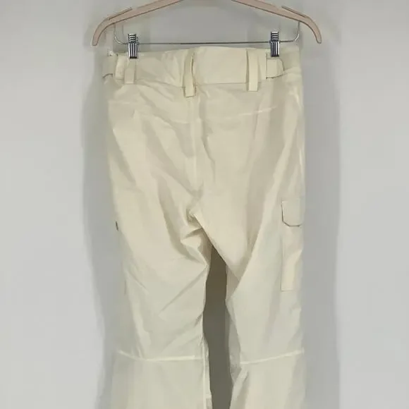 Helly Hansen Womens Medium White Switch Cargo Ski Insulated Pants Relaxed HR3-44